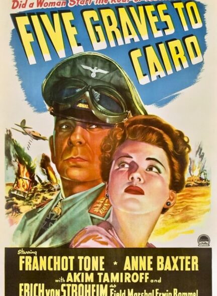 دانلود فیلم Five Graves to Cairo 1943 / پنج گور تا قاهره