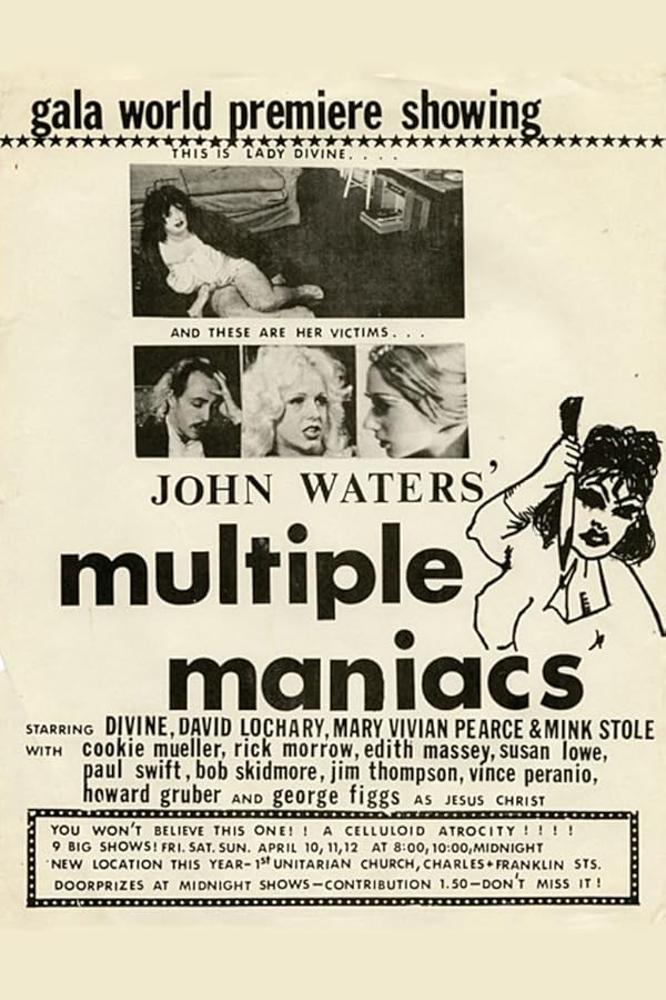 دانلود فیلم Multiple Maniacs / دیوانگانی چند